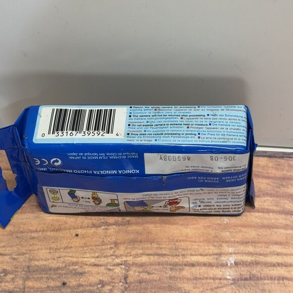 Konica Film-In 35 mm Disposable Camera Color Film ISO400 27-EXP w/Flash NOS - Picture 4 of 5